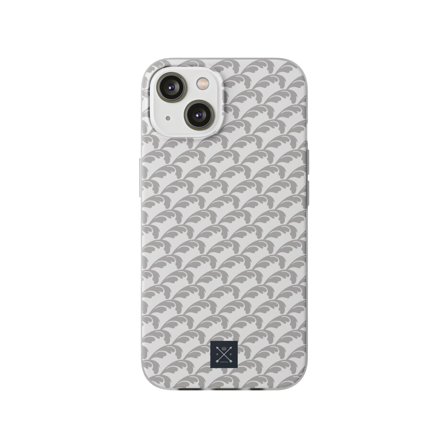Beautiful Beloved Flourish (silver/white) - Flexi Phone Cases