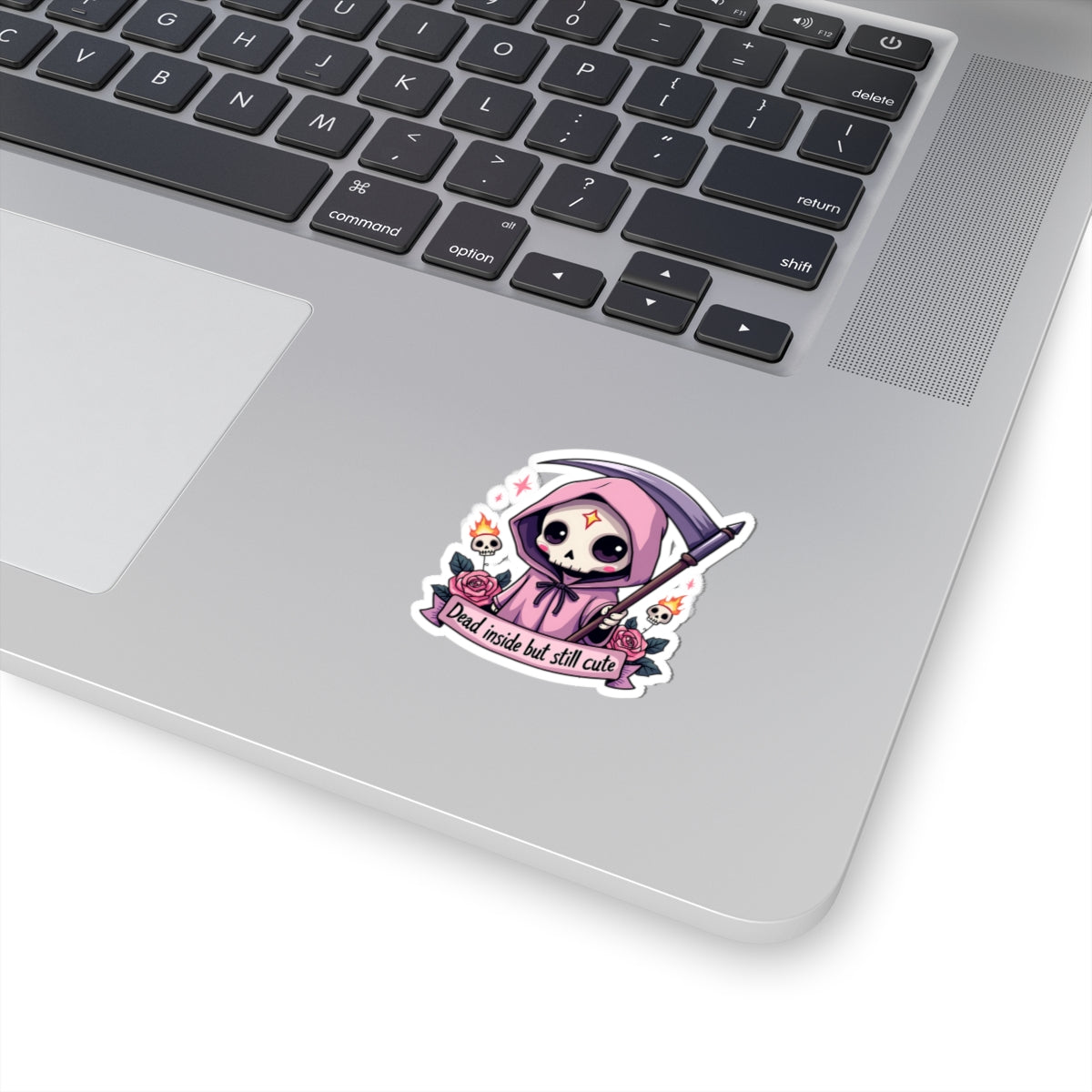 Dead Inside But Still Cute, Little Grim - Kiss-Cut Stickers