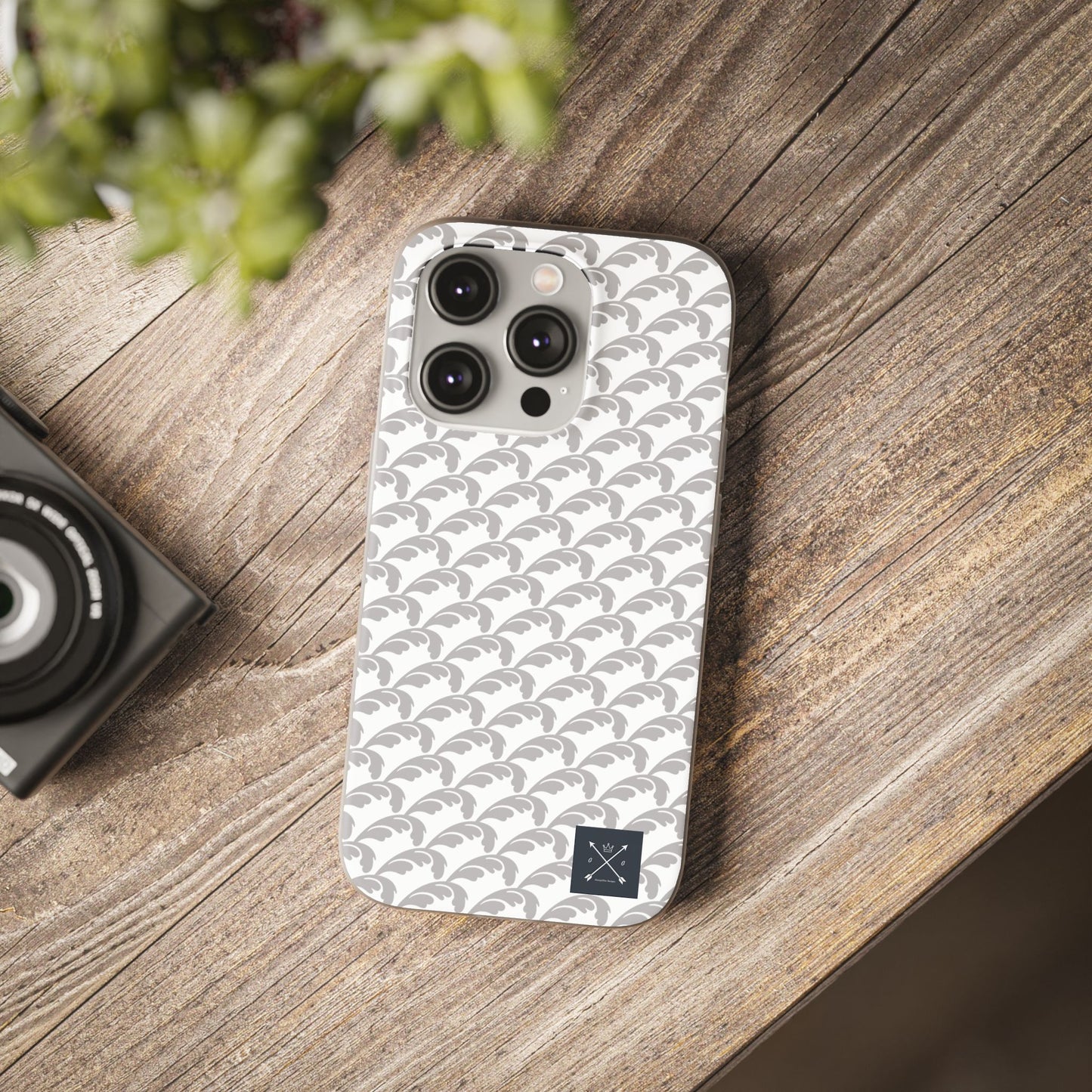 Beautiful Beloved Flourish (silver/white) - Flexi Phone Cases