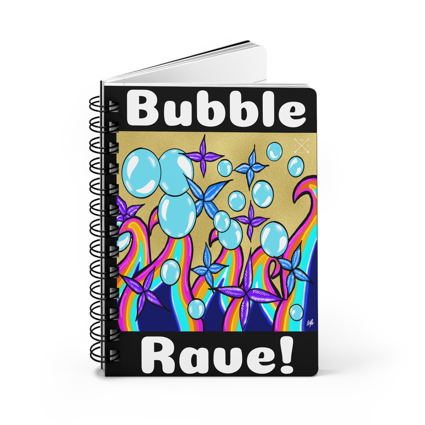 Spiral Notebook - Bubble Rave - Ruled Line