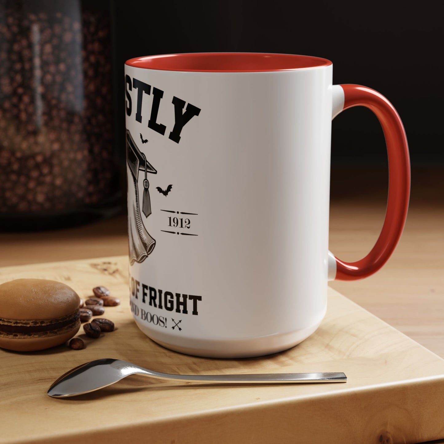 Ghostly Institute of Fright - Accent Coffee Mug (11, 15oz)