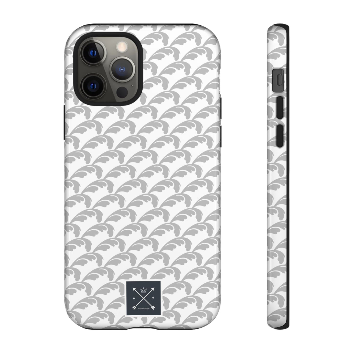 Beautiful Beloved Flourish (silver/white) - Tough Phone Cases
