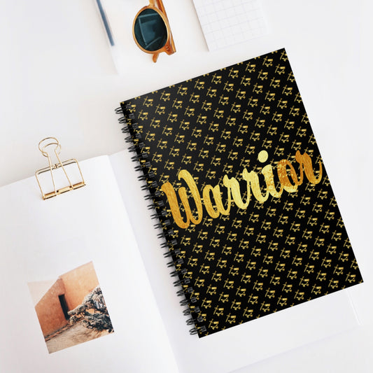 Gold and Bold Warrior - Spiral Notebook - Ruled Line