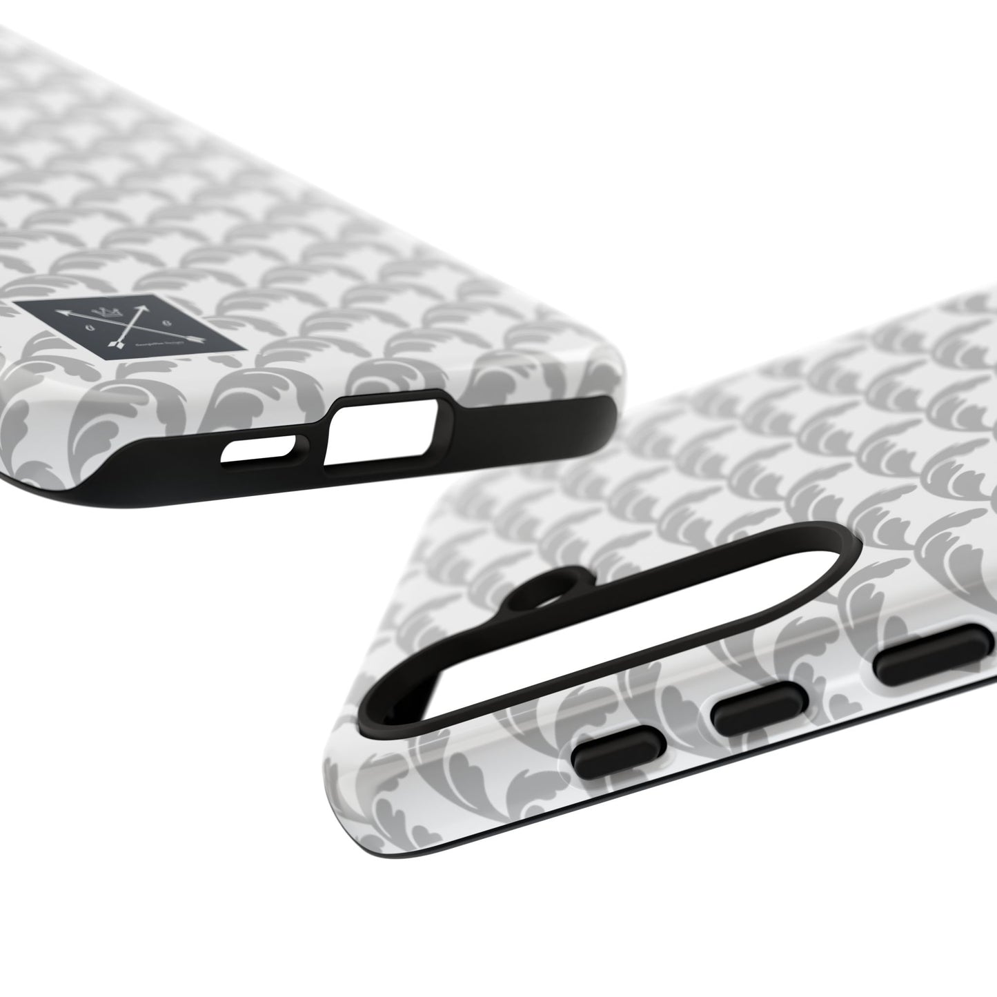 Beautiful Beloved Flourish (silver/white) - Tough Phone Cases