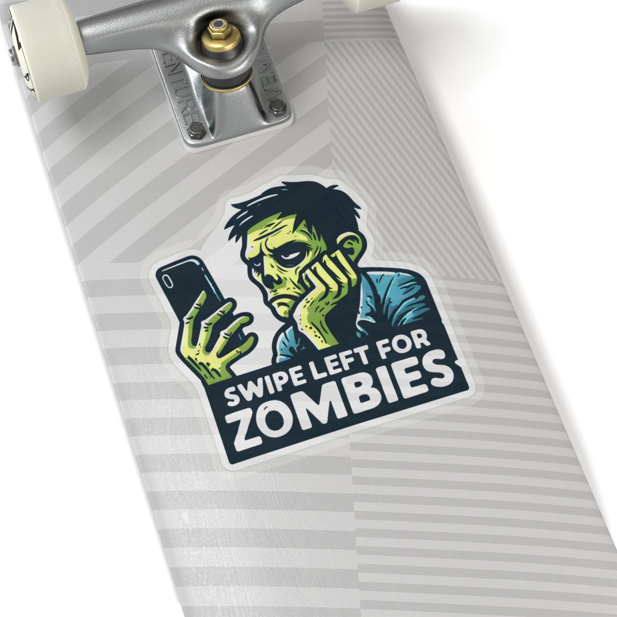 Swipe Left For Zombies - Kiss-Cut Stickers