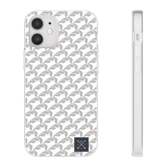 Beautiful Beloved Flourish (silver/white) - Flexi Phone Cases