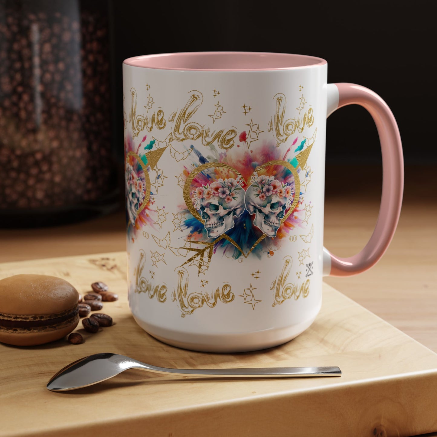 Love is Golden Watercolor - Accent Coffee Mug (11, 15oz)