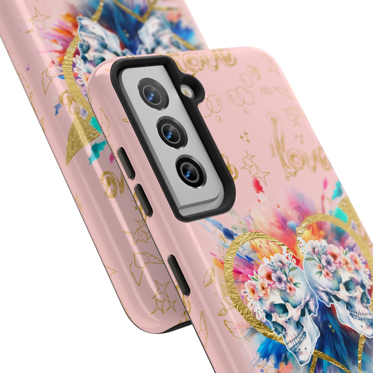 Love is Golden Watercolor (pink) - Tough Phone Cases