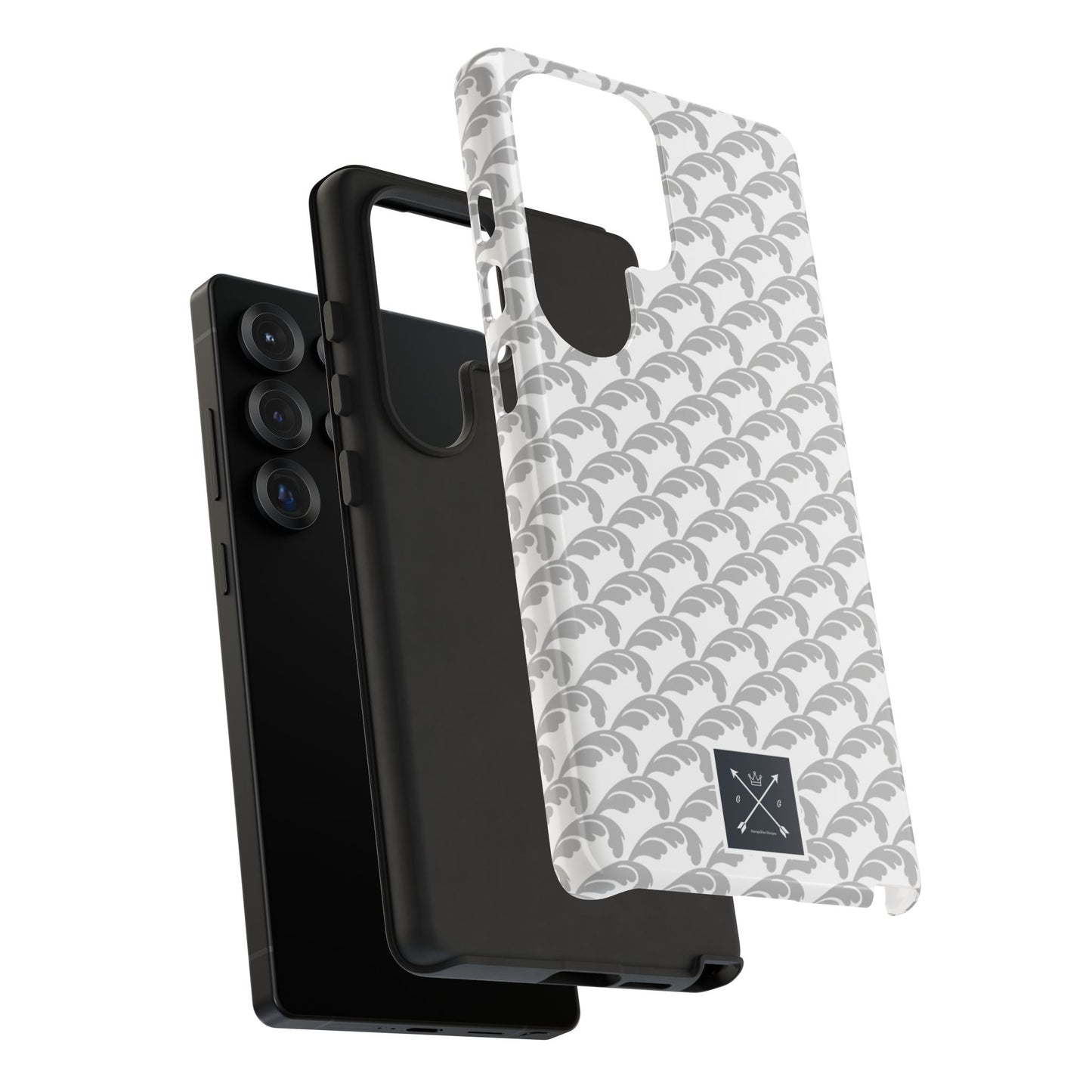 Beautiful Beloved Flourish (silver/white) - Tough Phone Cases