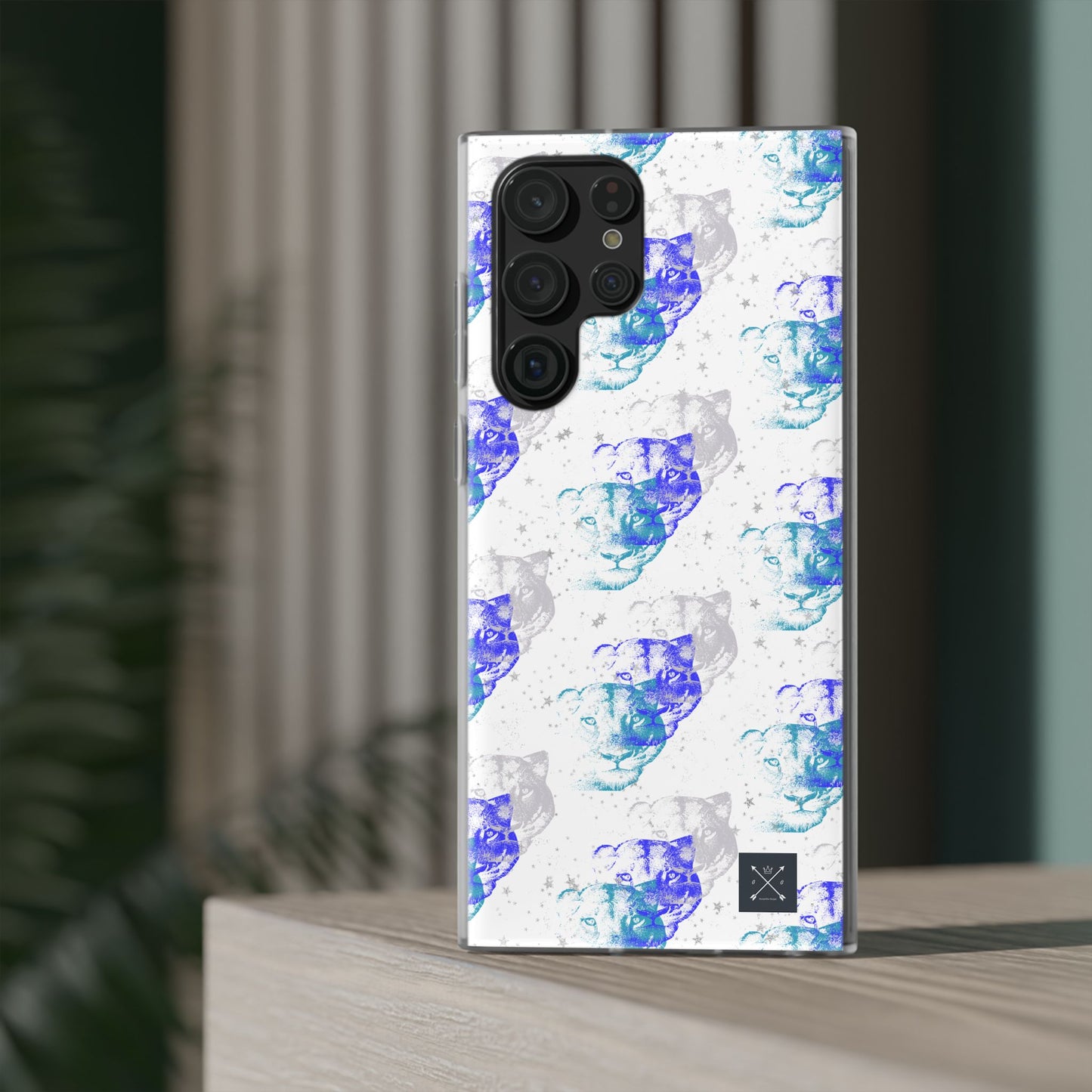 Lioness Arising (white/blue) - Flexi Phone Cases