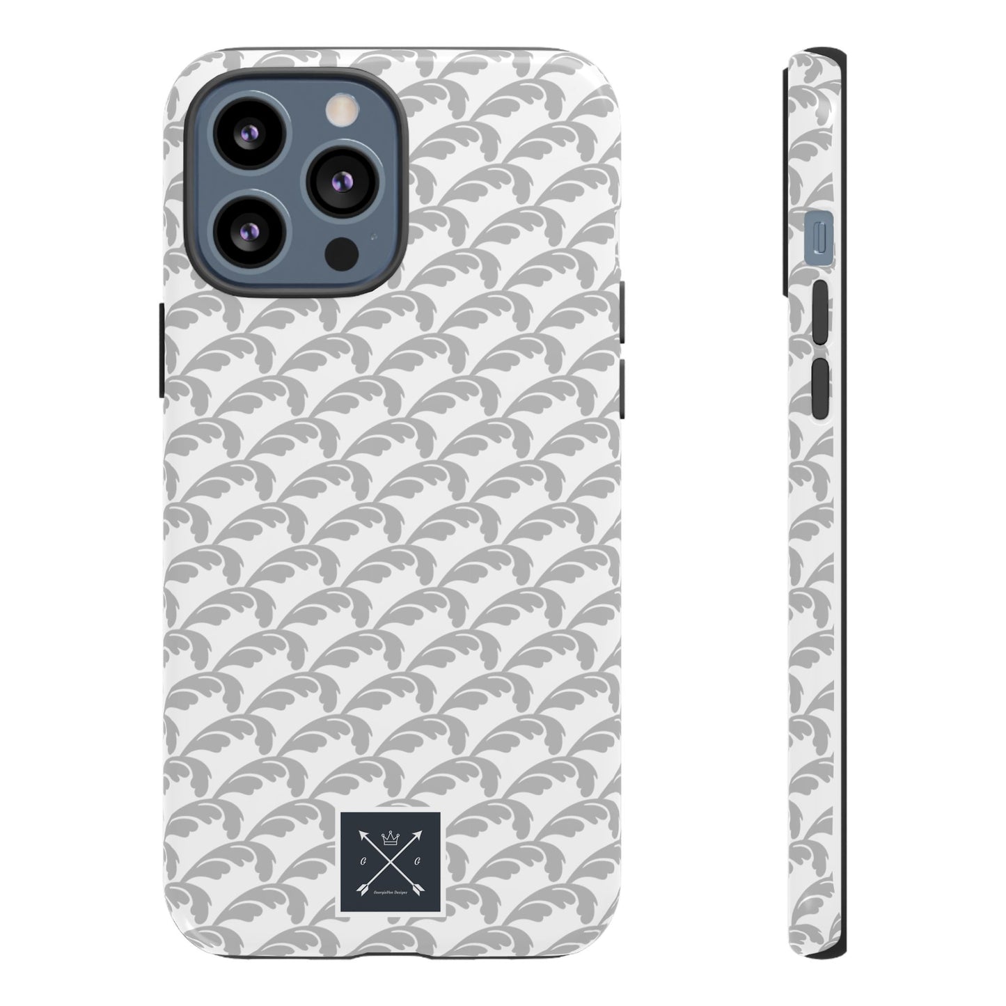 Beautiful Beloved Flourish (silver/white) - Tough Phone Cases