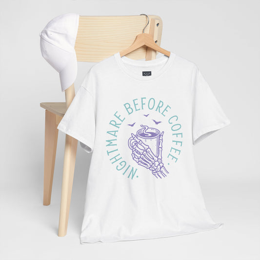Nightmare Before Coffee - Unisex Heavy Cotton Tee