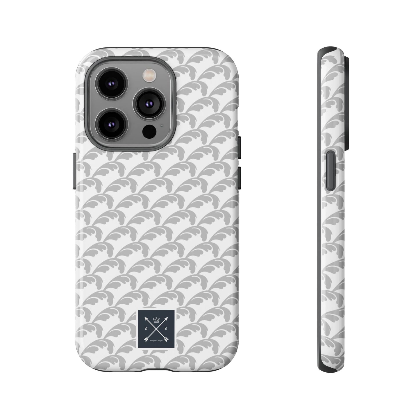 Beautiful Beloved Flourish (silver/white) - Tough Phone Cases