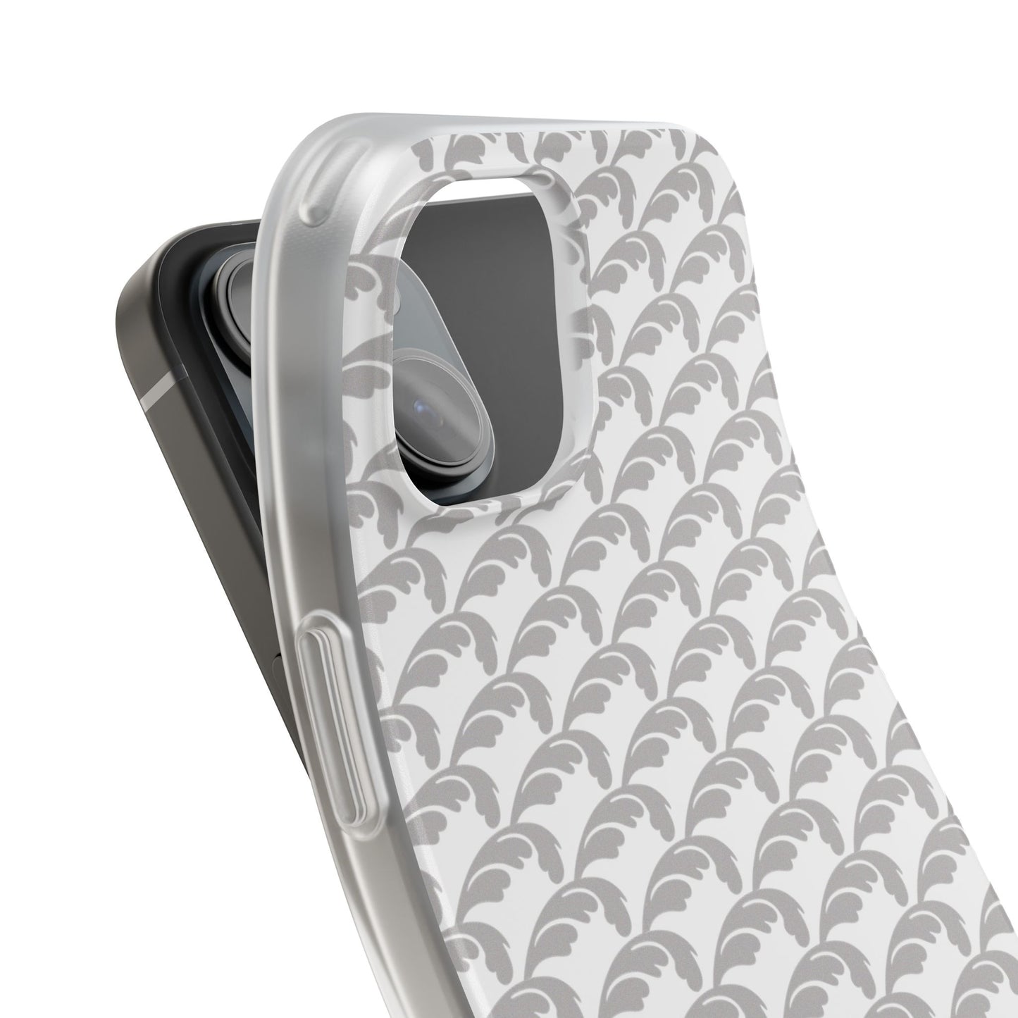 Beautiful Beloved Flourish (silver/white) - Flexi Phone Cases