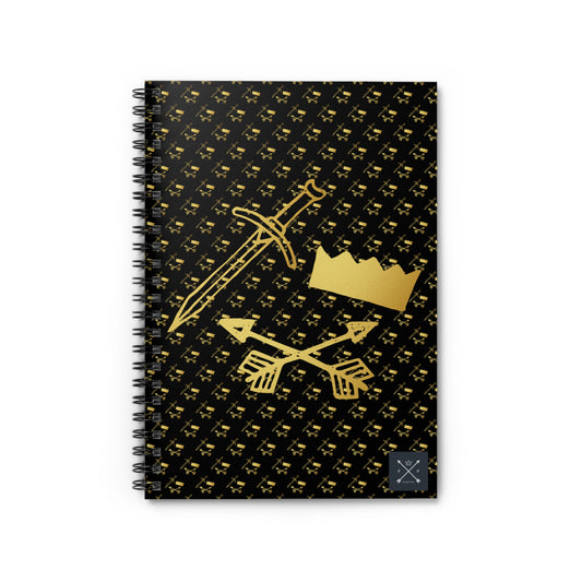 Gold and Bold Warrior - Spiral Notebook - Ruled Line