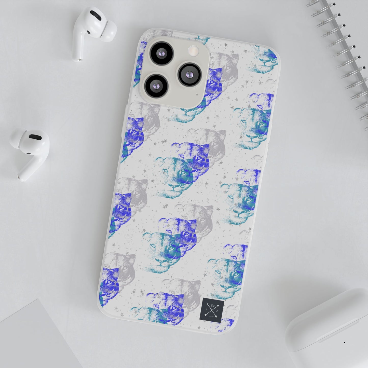 Lioness Arising (white/blue) - Flexi Phone Cases
