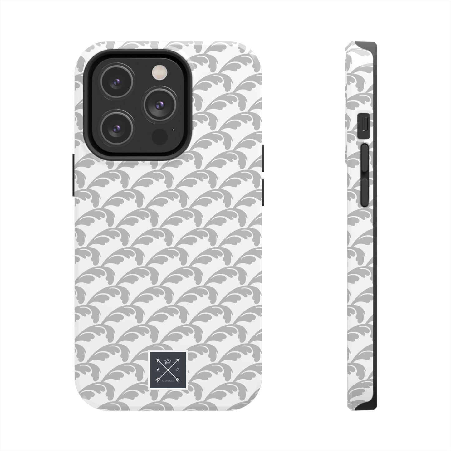 Beautiful Beloved Flourish (white/silver) - Tough Phone Cases