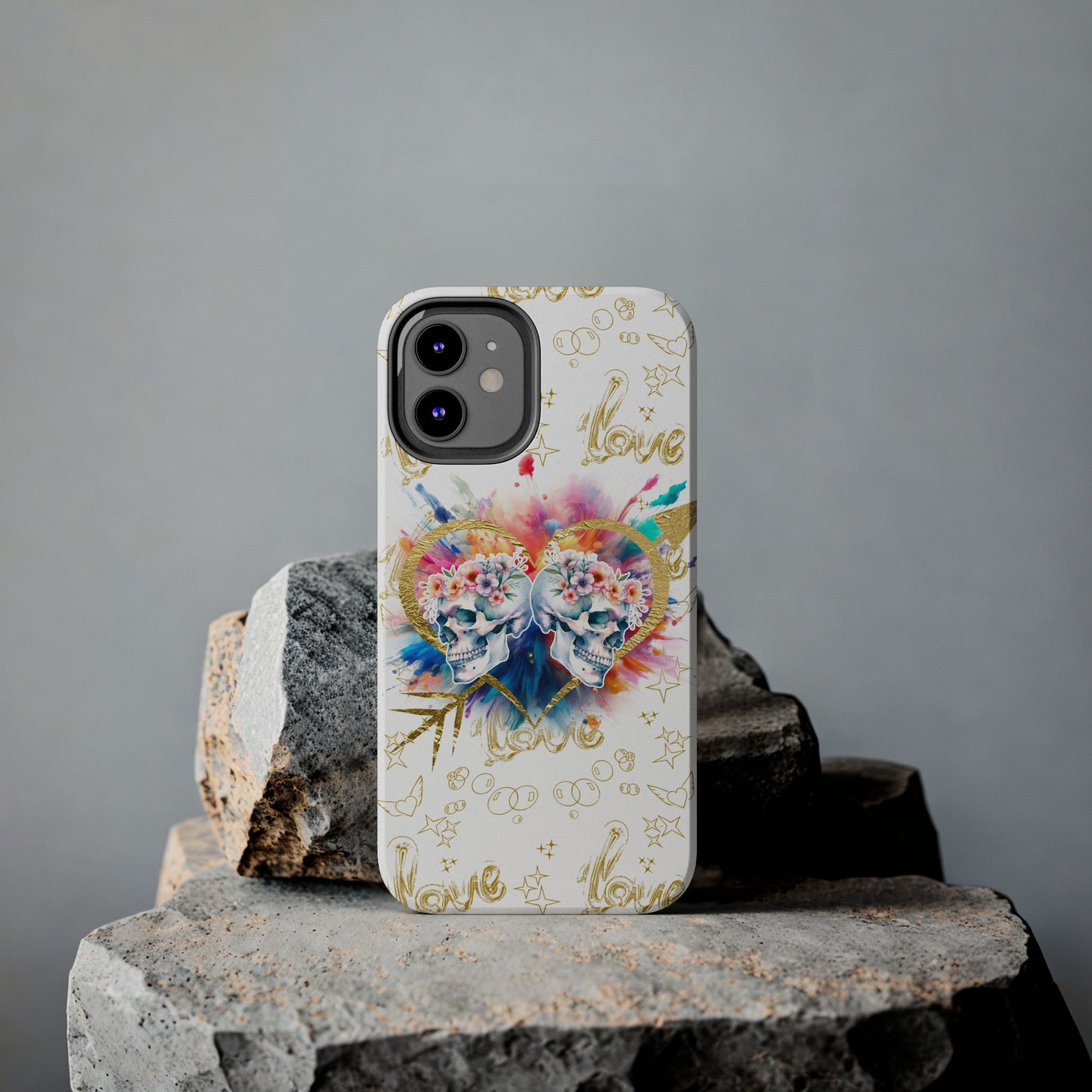 Love is Golden Watercolor - Tough Phone Cases