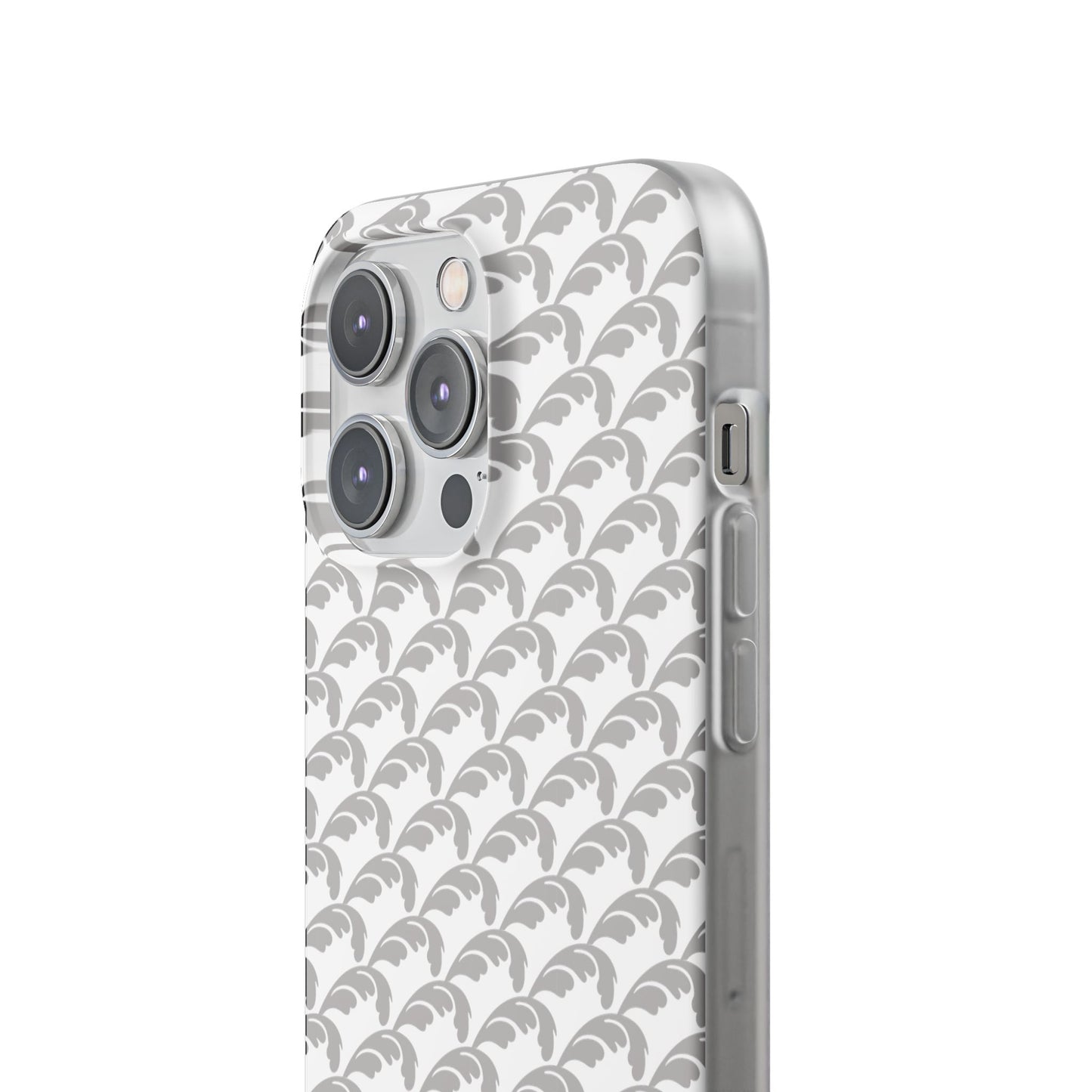 Beautiful Beloved Flourish (silver/white) - Flexi Phone Cases