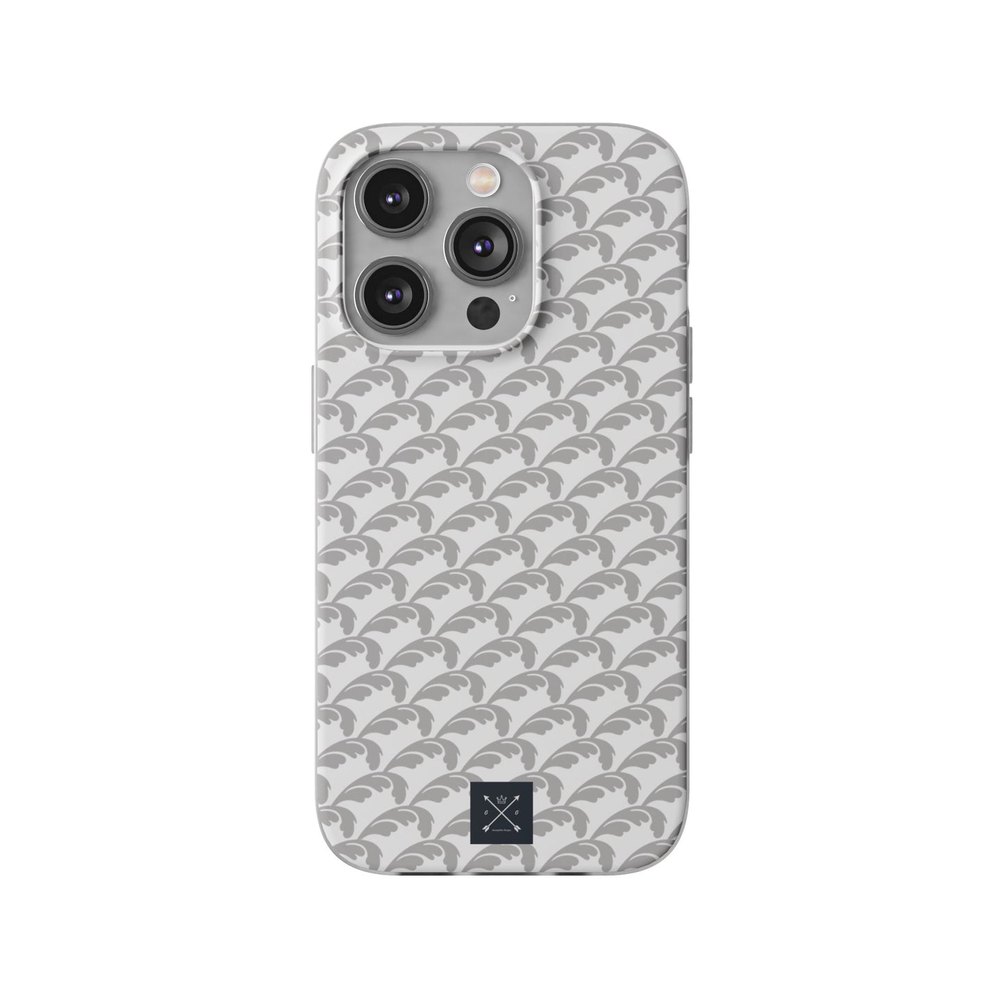 Beautiful Beloved Flourish (silver/white) - Flexi Phone Cases