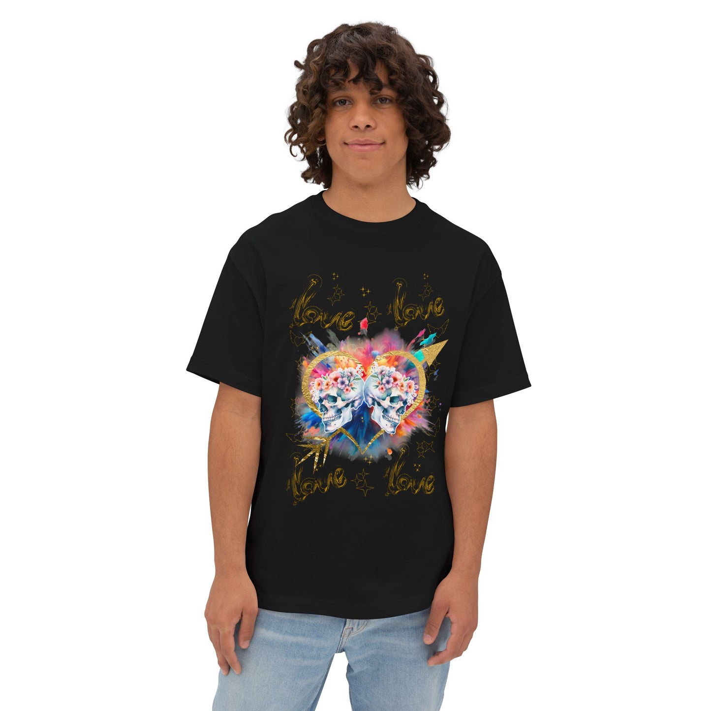 Love is Golden - Unisex Oversized Boxy Tee