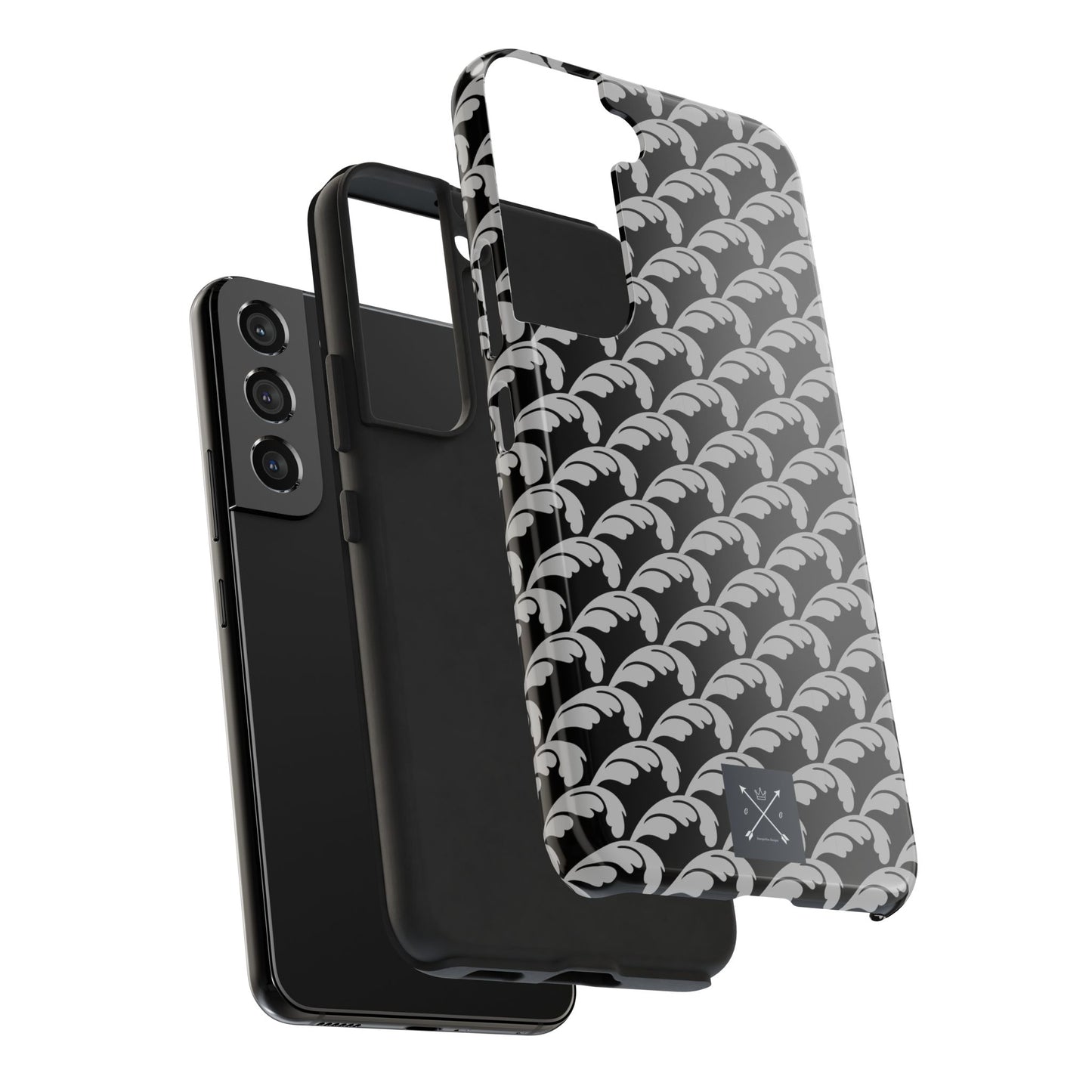 Beautiful Beloved One Flourish (silver/black) - Tough Phone Cases