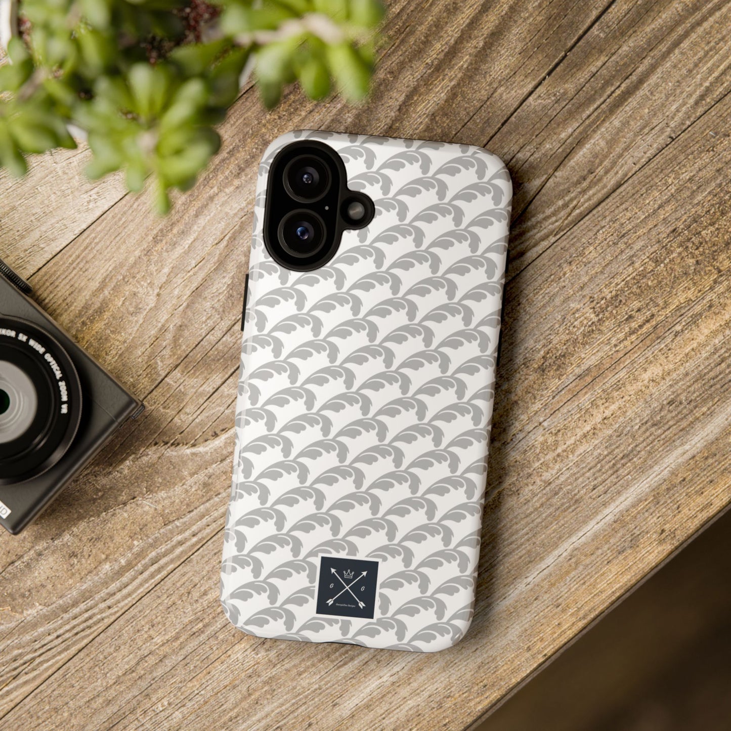 Beautiful Beloved Flourish (silver/white) - Tough Phone Cases