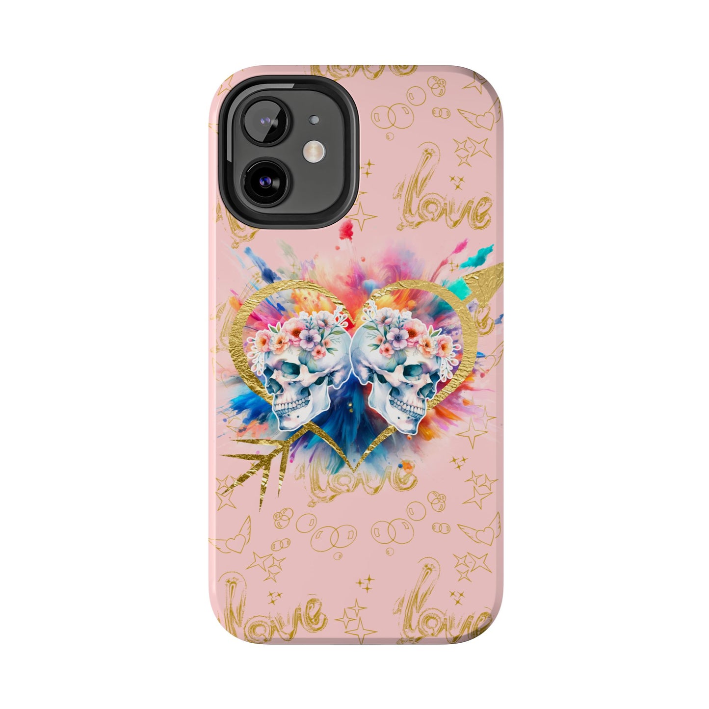 Love is Golden Watercolor (pink) - Tough Phone Cases