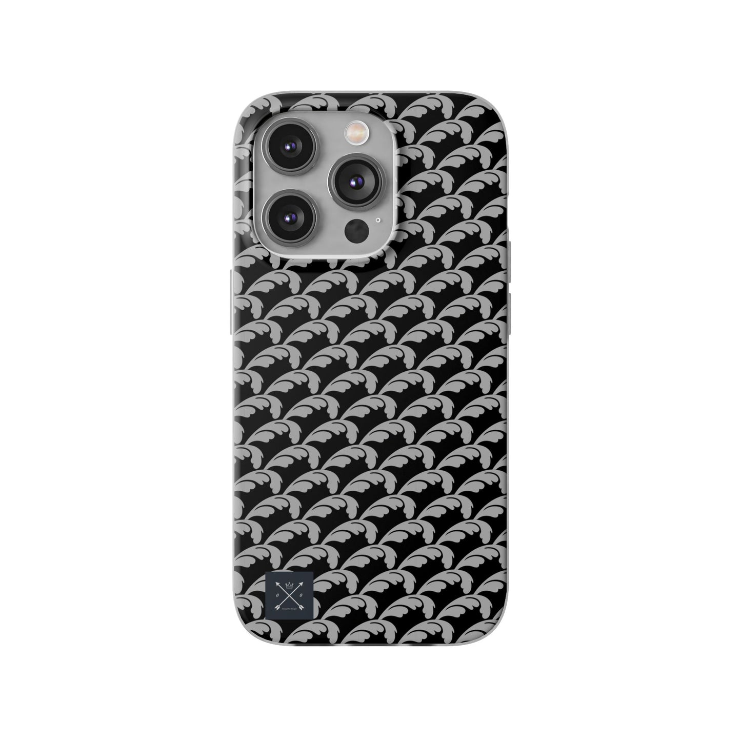 Beautiful Beloved Flourish (silver/black) - Flexi Phone Cases