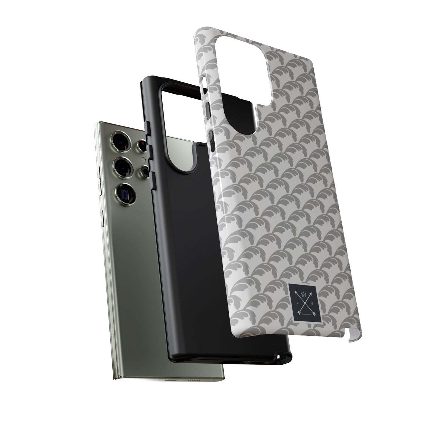 Beautiful Beloved Flourish (silver/white) - Tough Phone Cases