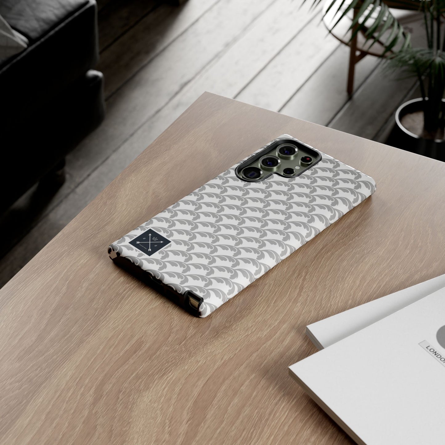 Beautiful Beloved Flourish (silver/white) - Tough Phone Cases