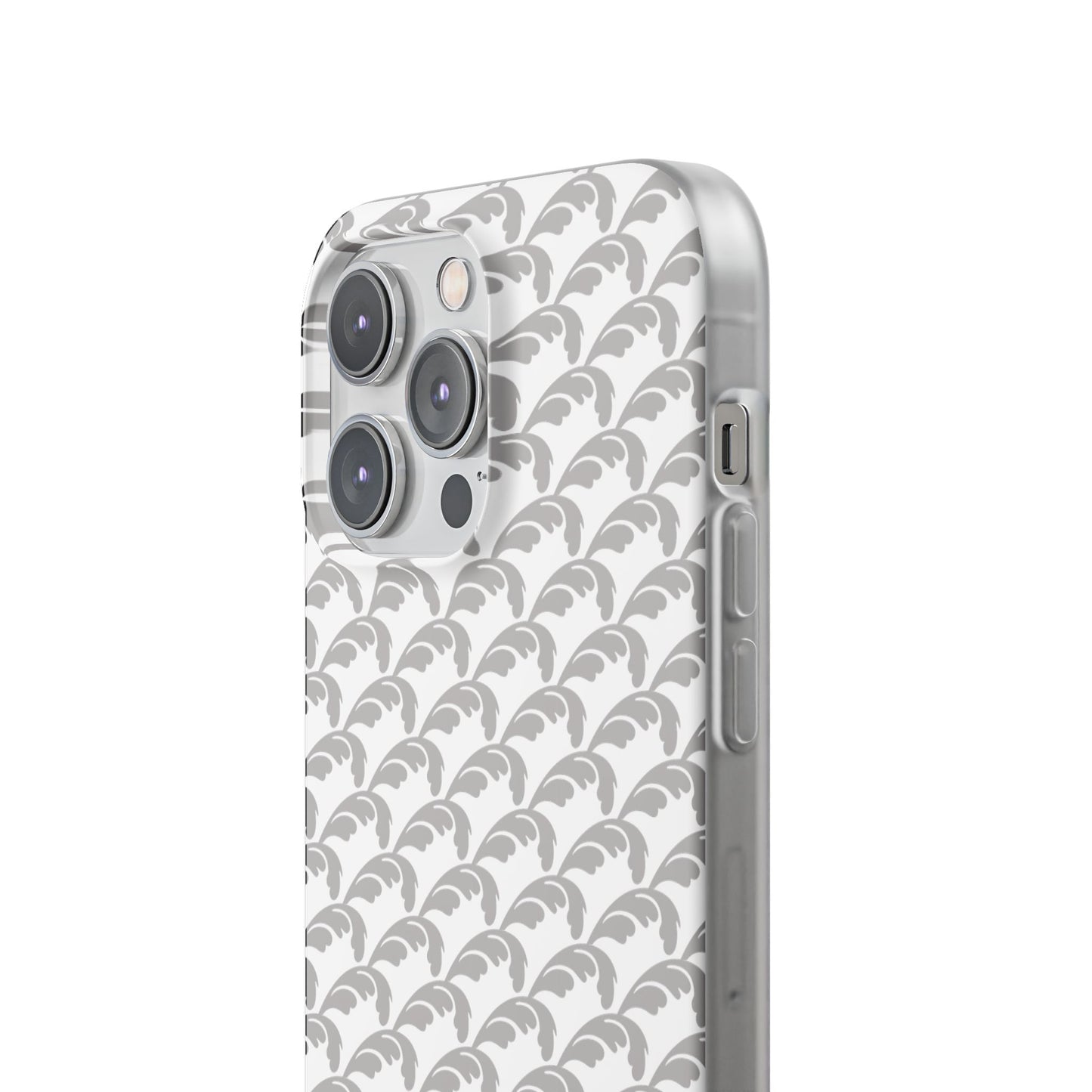 Beautiful Beloved Flourish (silver/white) - Flexi Phone Cases