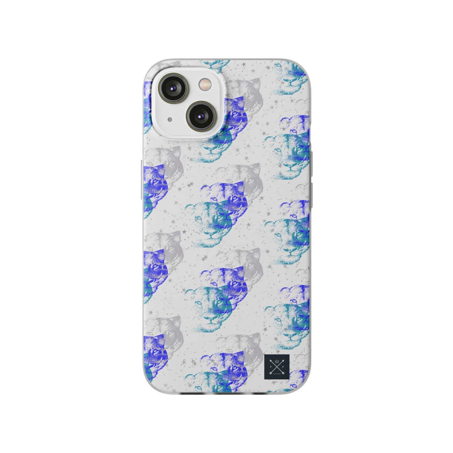 Lioness Arising (white/blue) - Flexi Phone Cases