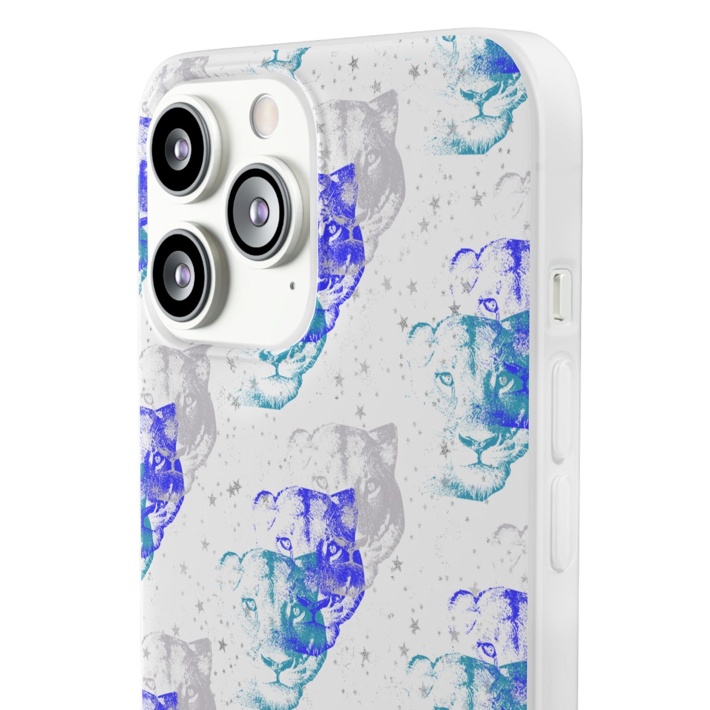 Lioness Arising (white/blue) - Flexi Phone Cases
