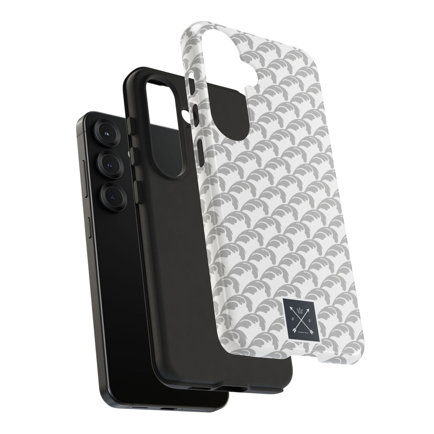 Beautiful Beloved Flourish (silver/white) - Tough Phone Cases