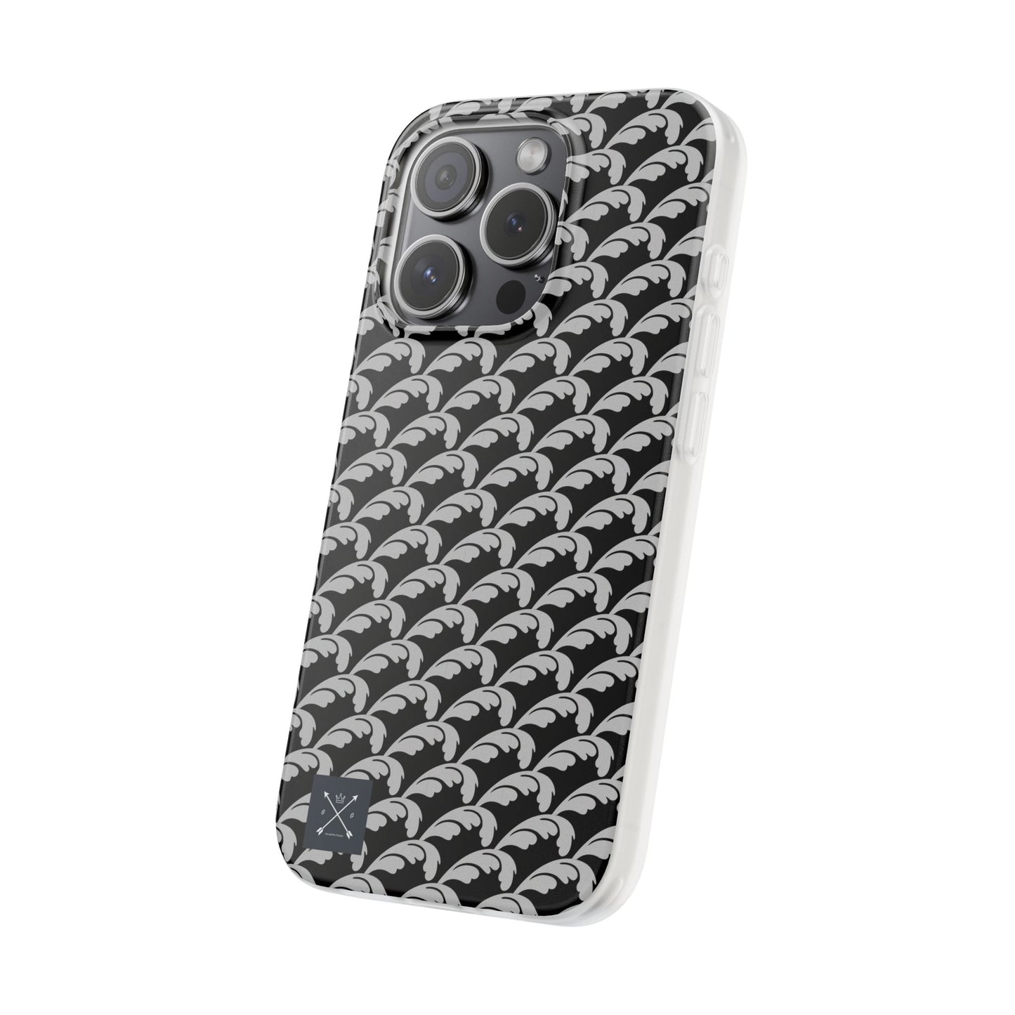 Beautiful Beloved Flourish (silver/black) - Flexi Phone Cases