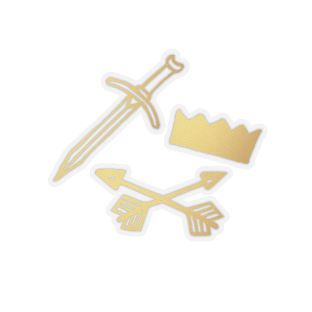 Gold and Bold Warrior - Kiss-Cut Stickers