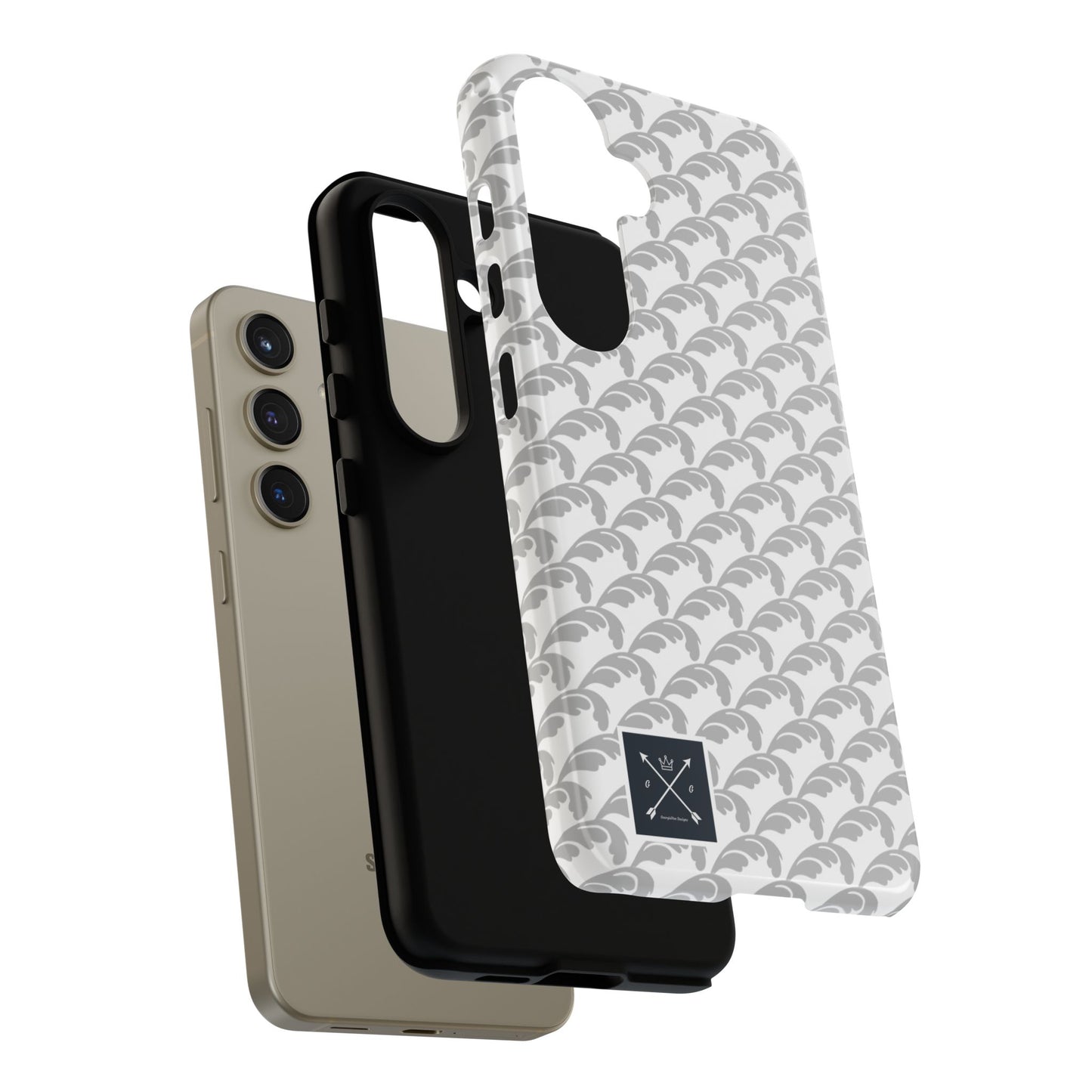 Beautiful Beloved Flourish (silver/white) - Tough Phone Cases