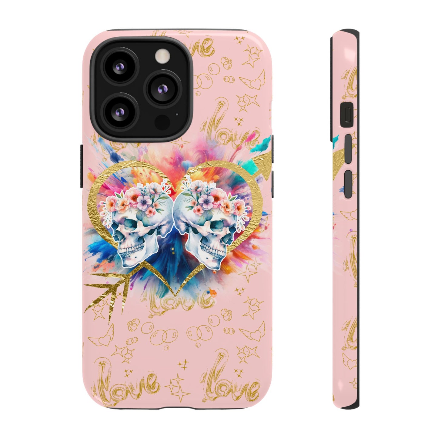 Love is Golden Watercolor (pink) - Tough Cases