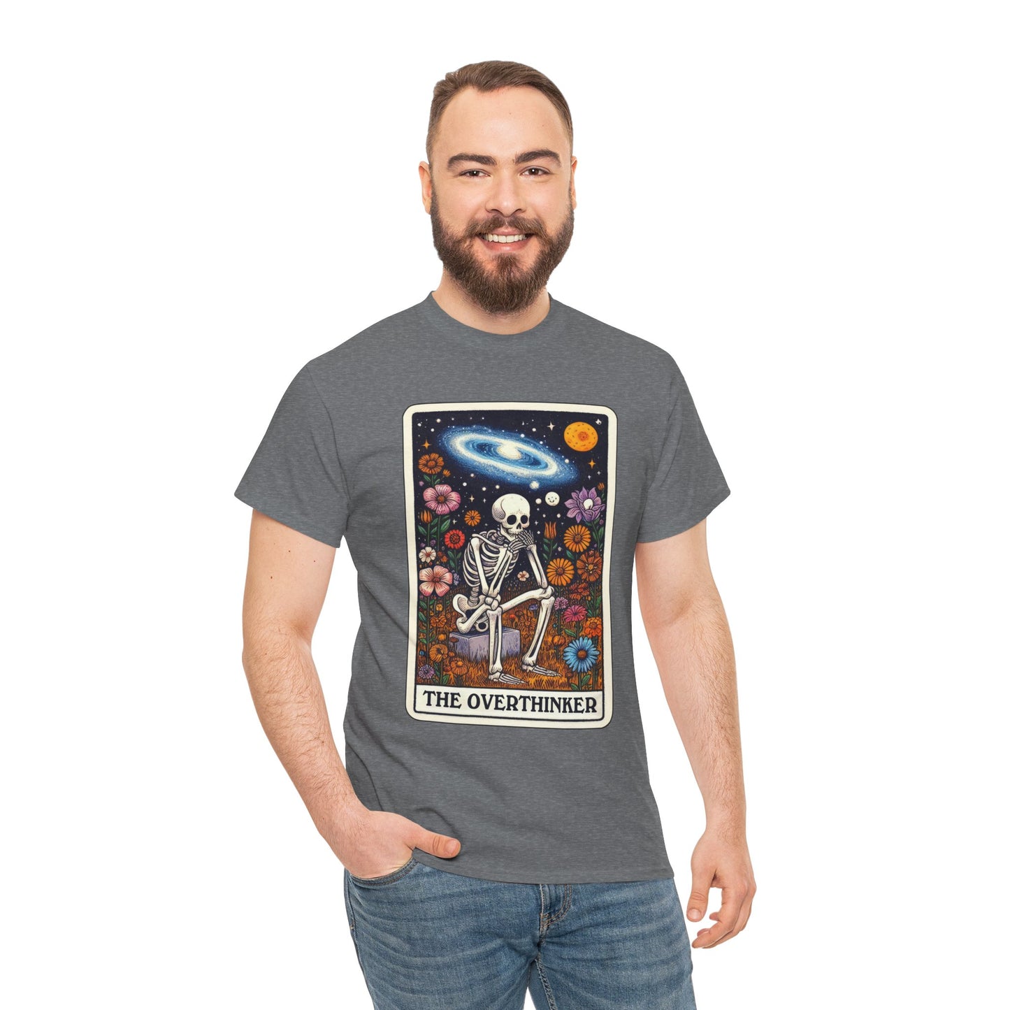 The Overthinker Skeletal Tarot - Unisex T-shirt
