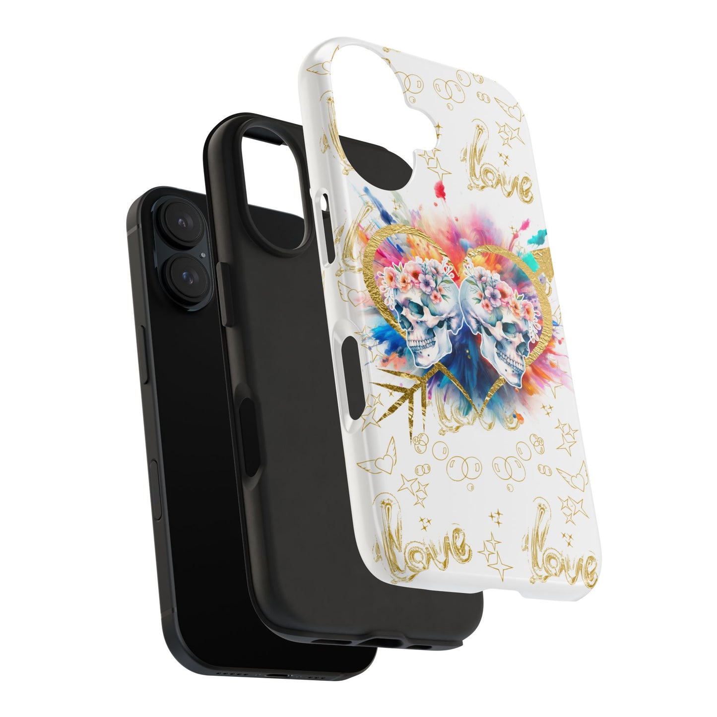 Love is Golden Watercolor - Tough Phone Cases