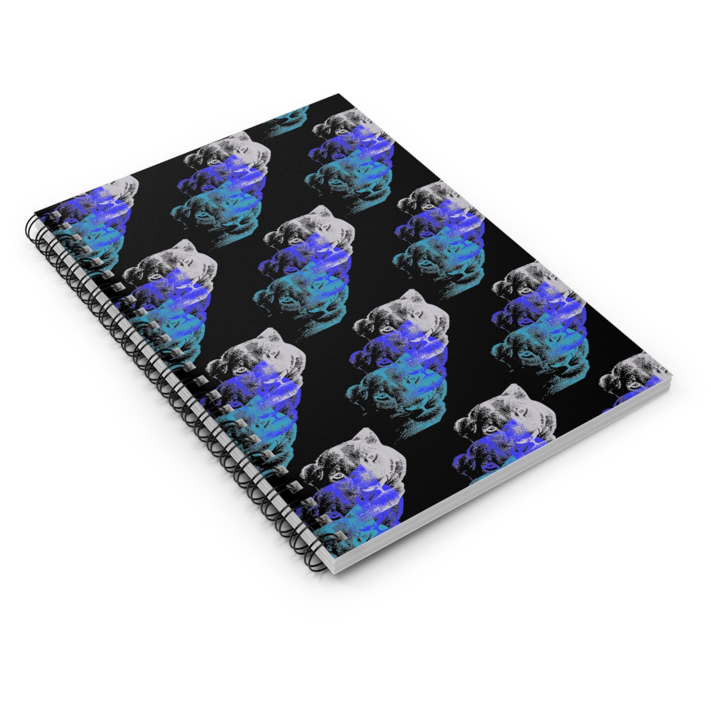 Lioness Arising - Spiral Notebook - Ruled Line - blk