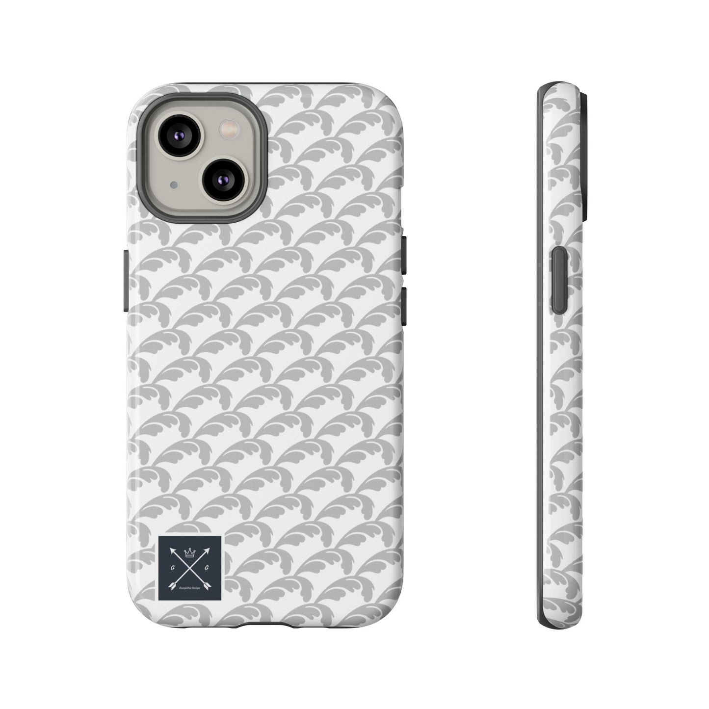 Beautiful Beloved Flourish (silver/white) - Tough Phone Cases