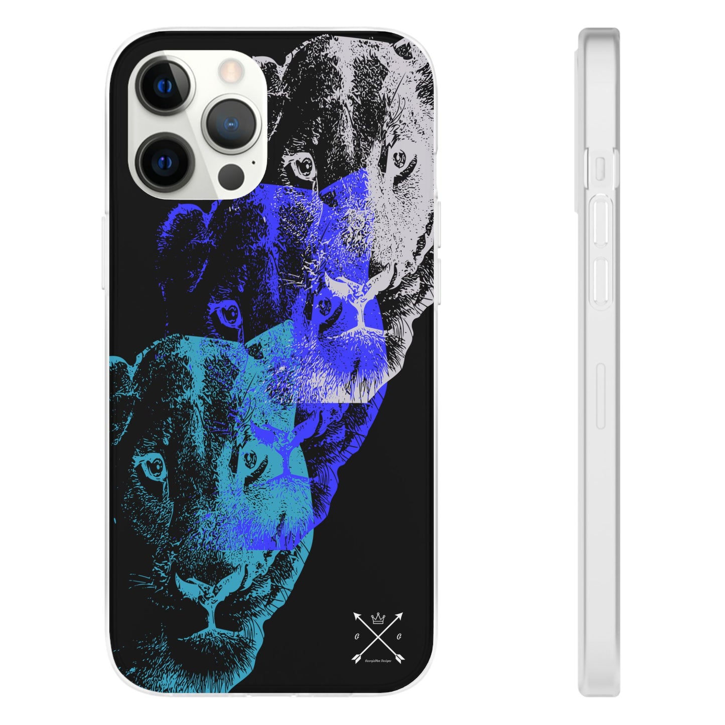 Lioness Arising (black/blue/silver) - Flexi Cases