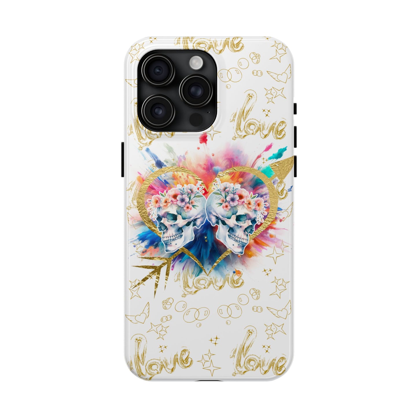 Love is Golden Watercolor - Tough Phone Cases