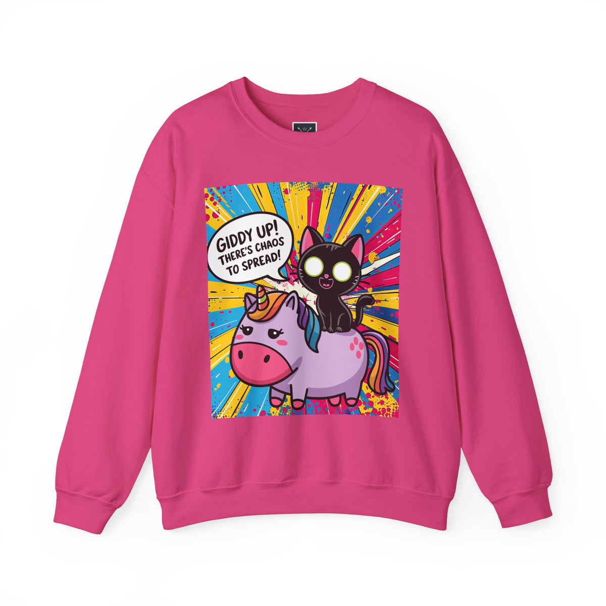 Giddy Up There's Chaos to Spread - Crewneck Sweatshirt