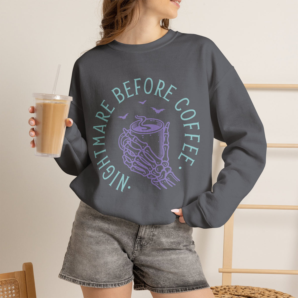 Nightmare Before Coffee - Unisex Heavy Blend™ Crewneck Sweatshirt