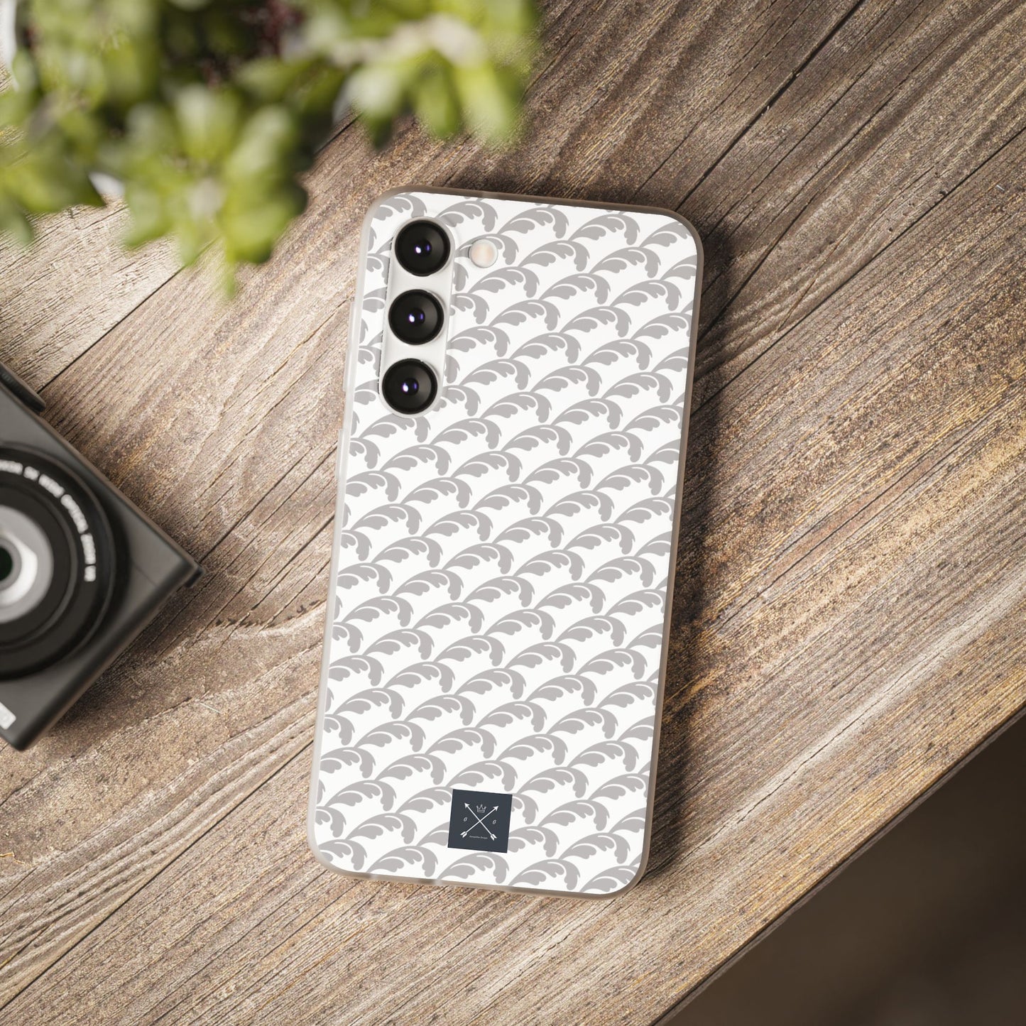 Beautiful Beloved Flourish (silver/white) - Flexi Phone Cases