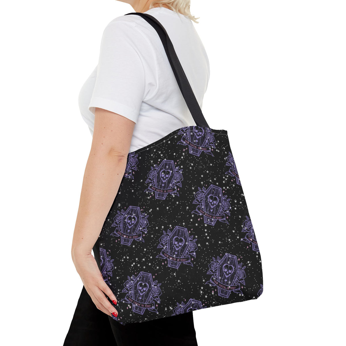 Your Coffin or Mine?(pattern) - Tote Bag (AOP)