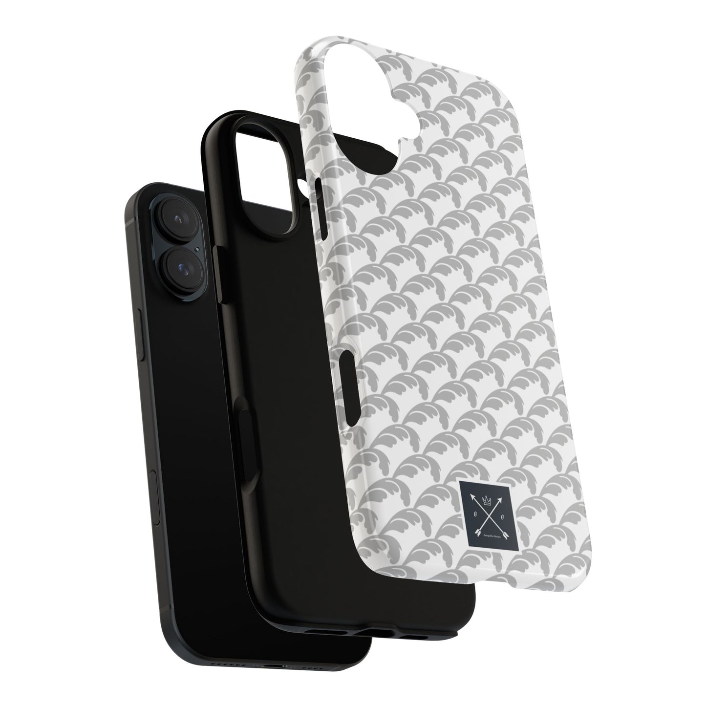 Beautiful Beloved Flourish (silver/white) - Tough Phone Cases